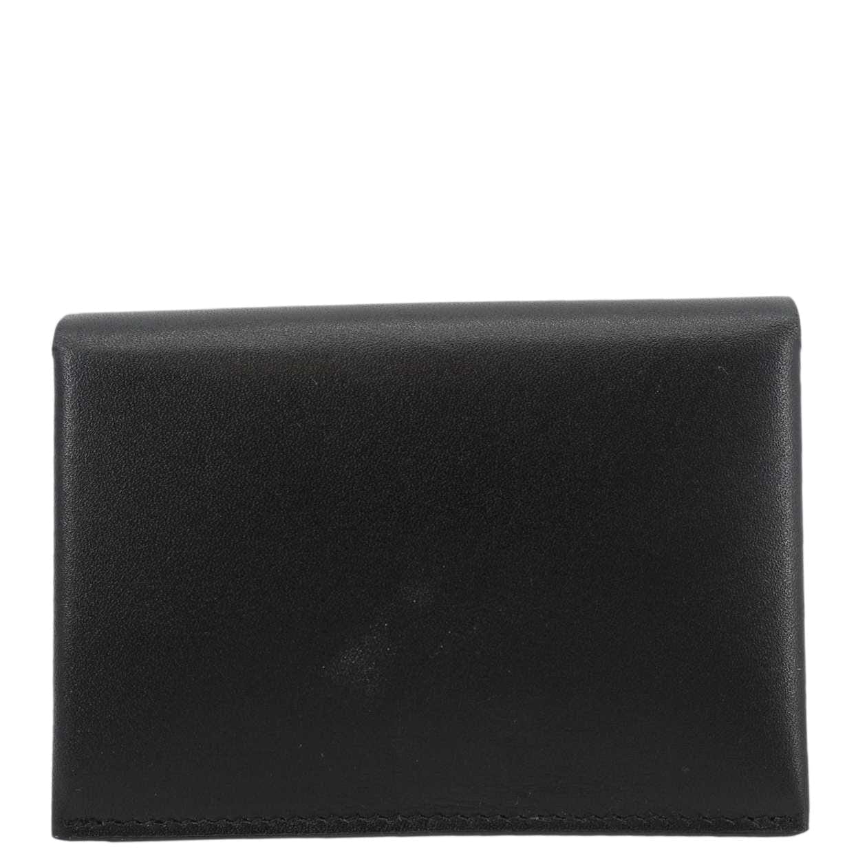 YVES SAINT LAURENT Paris Business Smooth Leather Card Case Black