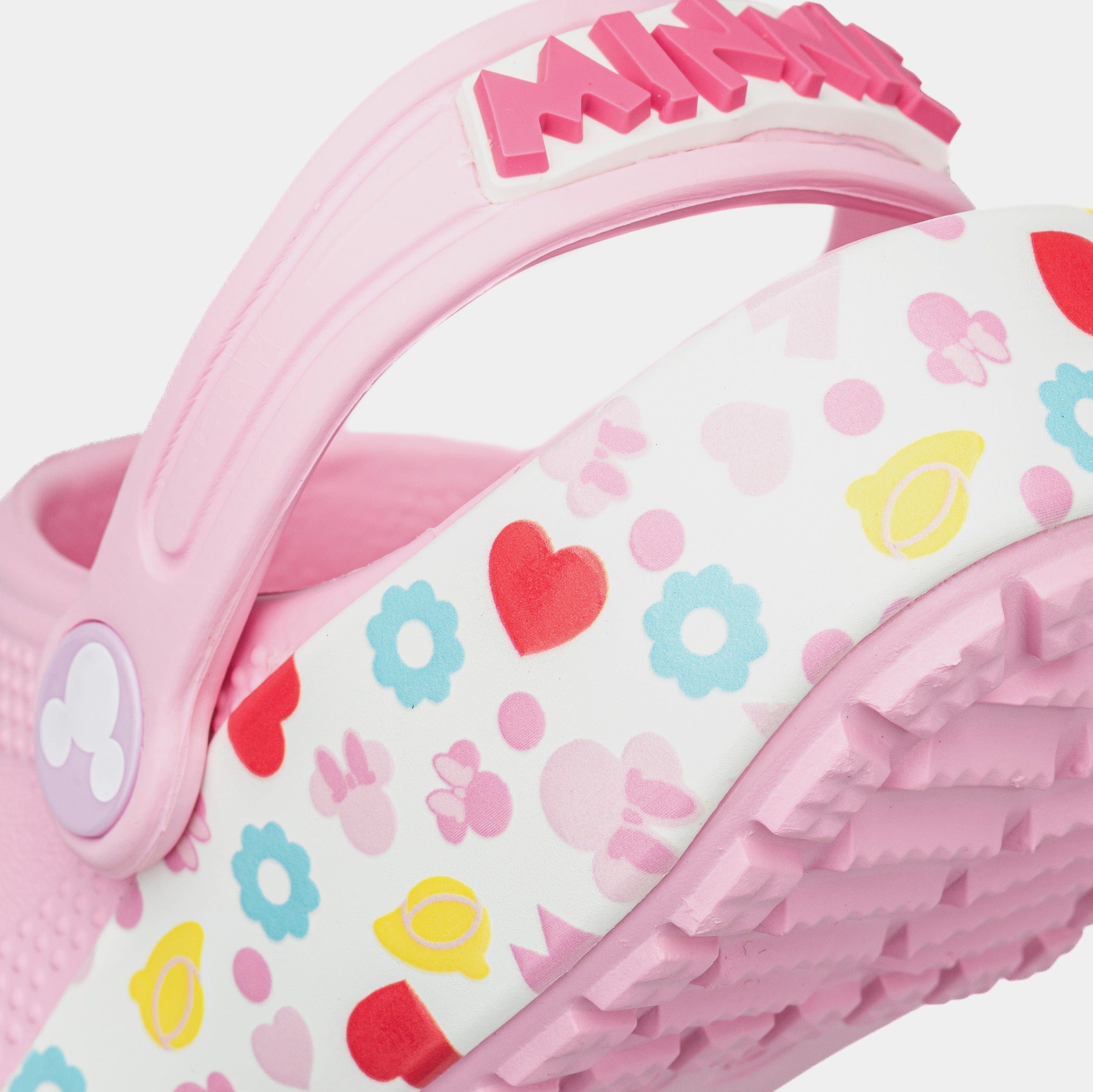 CROCS Disney Minnie Mouse Classic Clog Preschool/Grade School Sandals (Pink/White)