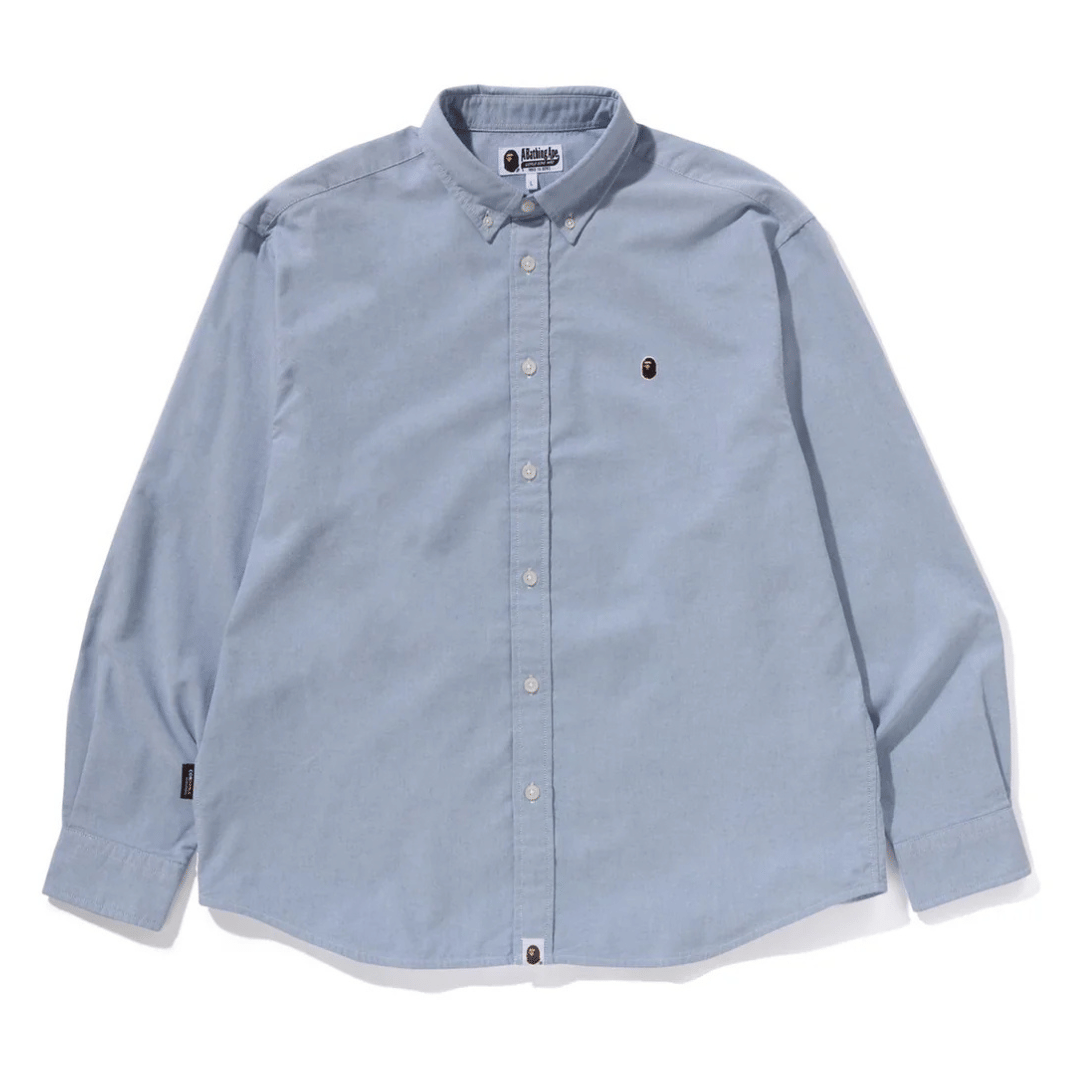 BAPE OXFORD Long Sleeve T-Shirt SKY BLUE
