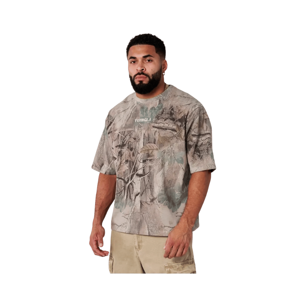 YoungLA Tree Camo Collection Tees Beige Tree Camo