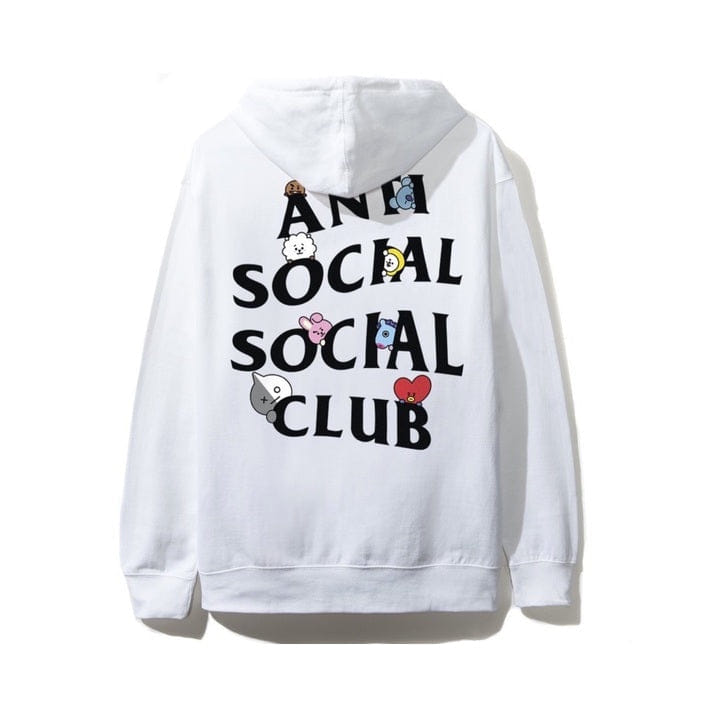 ASSC x BT21 Collab Peekaboo White Hoodie