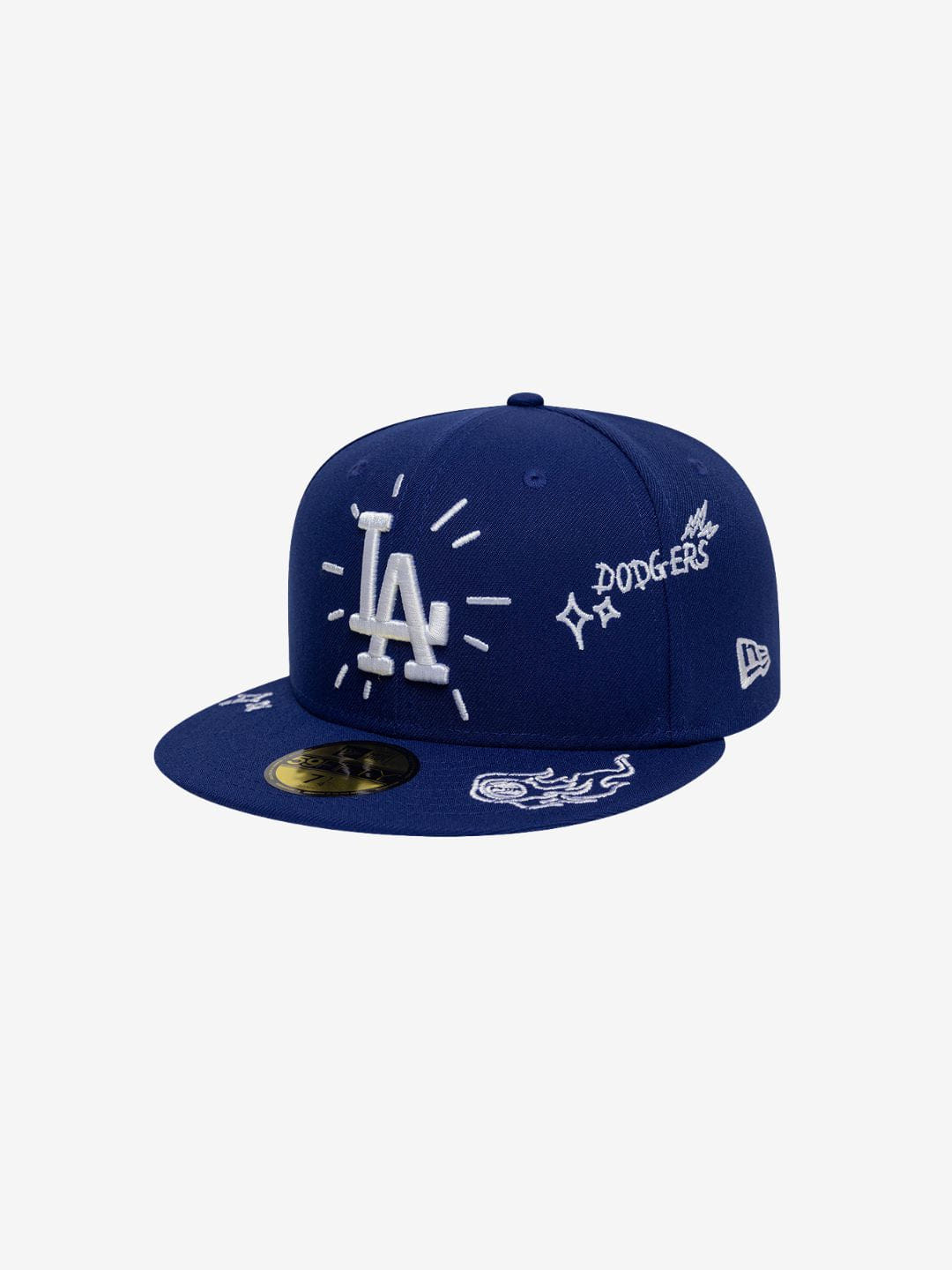 New Era Los Angeles Dodgers Scribble MLB 59FIFTY Blue Fitted Cap