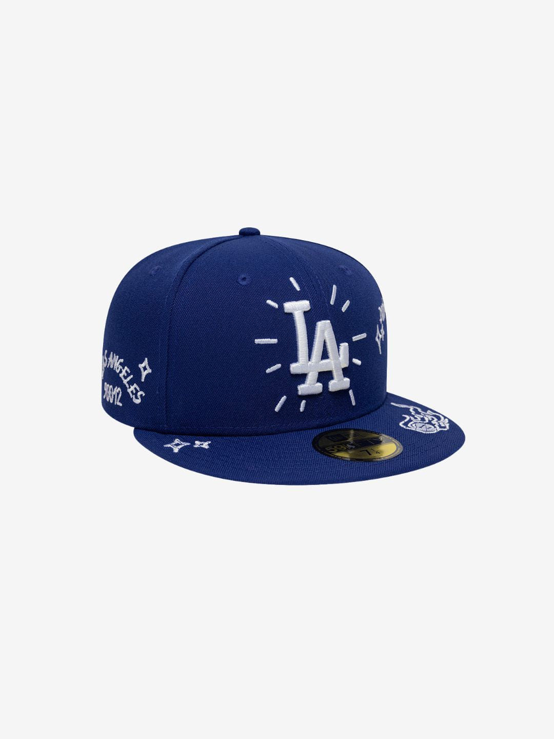 New Era Los Angeles Dodgers Scribble MLB 59FIFTY Blue Fitted Cap
