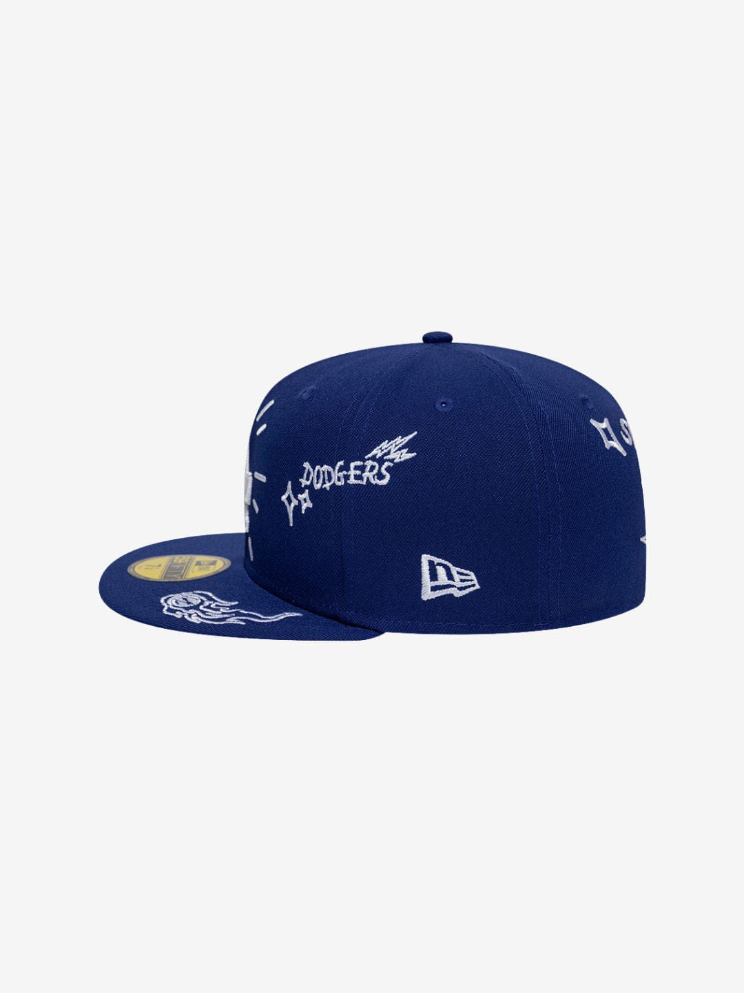 New Era Los Angeles Dodgers Scribble MLB 59FIFTY Blue Fitted Cap
