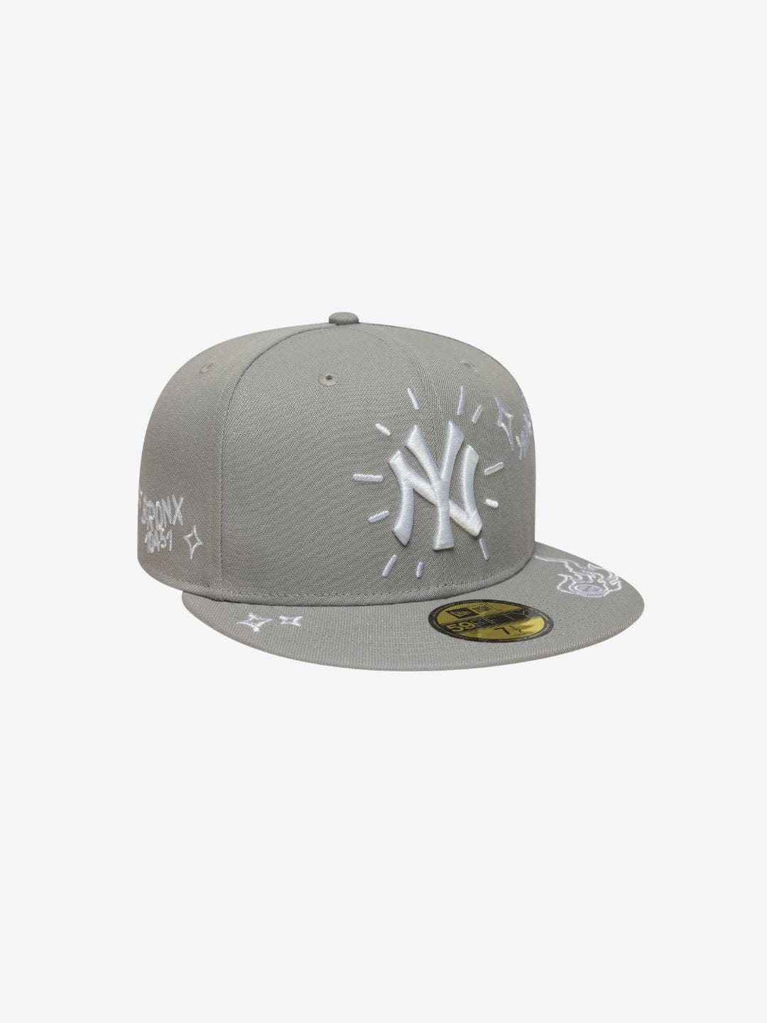 New Era New York Yankees Scribble MLB 59FIFTY Grey Fitted Cap
