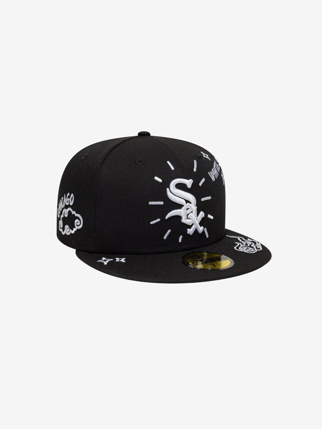 New Era Chicago White Sox Scribble MLB 59FIFTY Black Fitted Cap