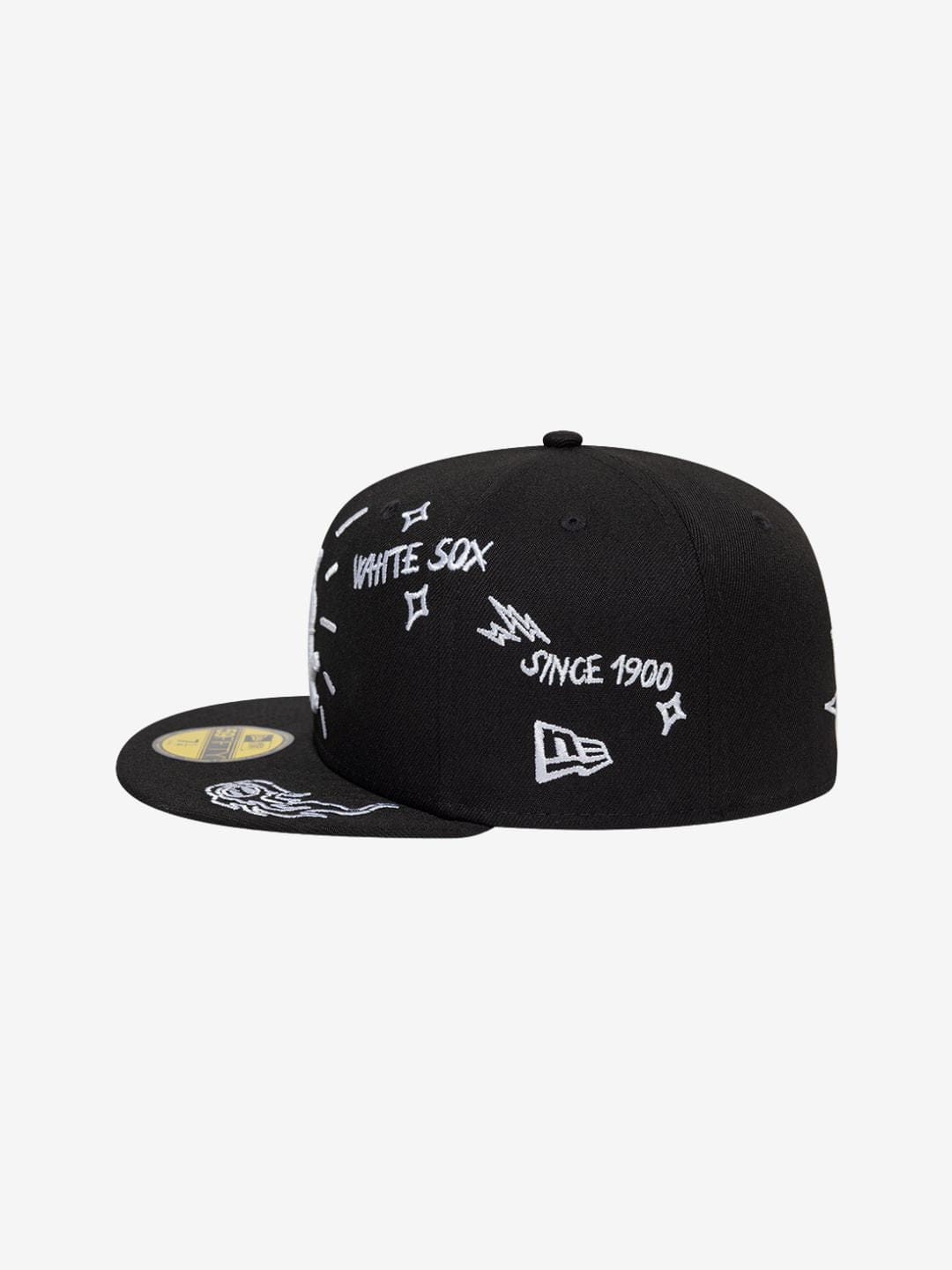 New Era Chicago White Sox Scribble MLB 59FIFTY Black Fitted Cap