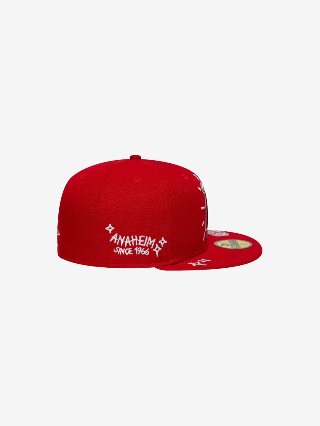 New Era Los Angeles Anaheim 59FIFTY Fitted Cap Red Scribble