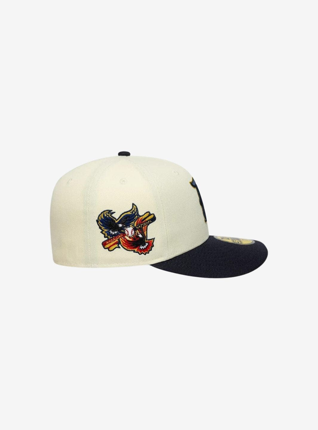 New Era Texas Rangers MLB Pin Cream & Navy 59FIFTY Fitted Cap