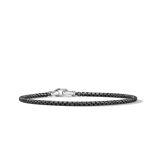 David Yurman Box Chain Bracelet in Stainless Steel and Sterling Silver