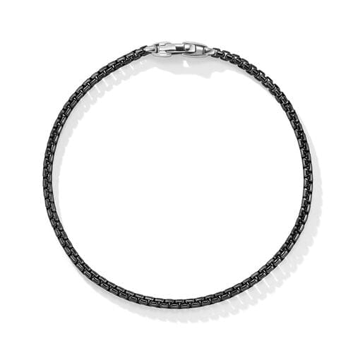 David Yurman Box Chain Bracelet in Stainless Steel and Sterling Silver