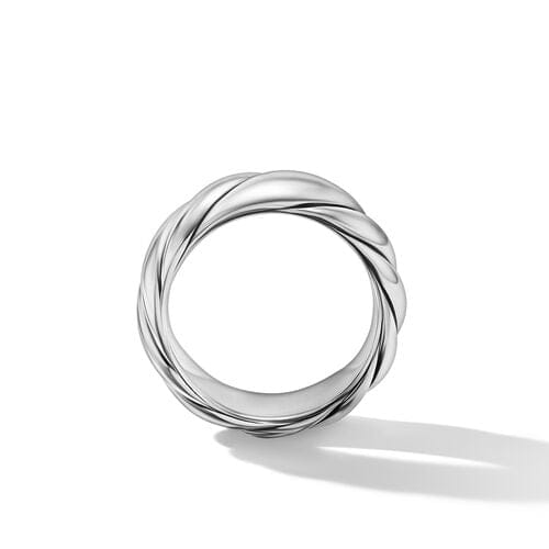 David Yurman Sculpted Cable Band Ring in Sterling Silver, Size 7