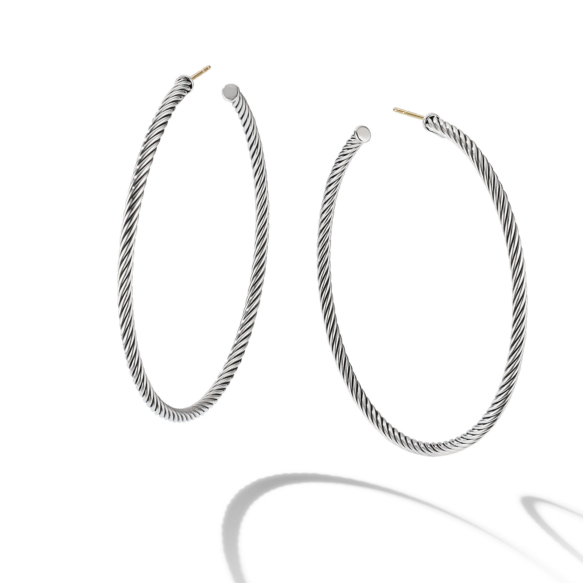David Yurman Sculpted Cable Hoop Earrings
