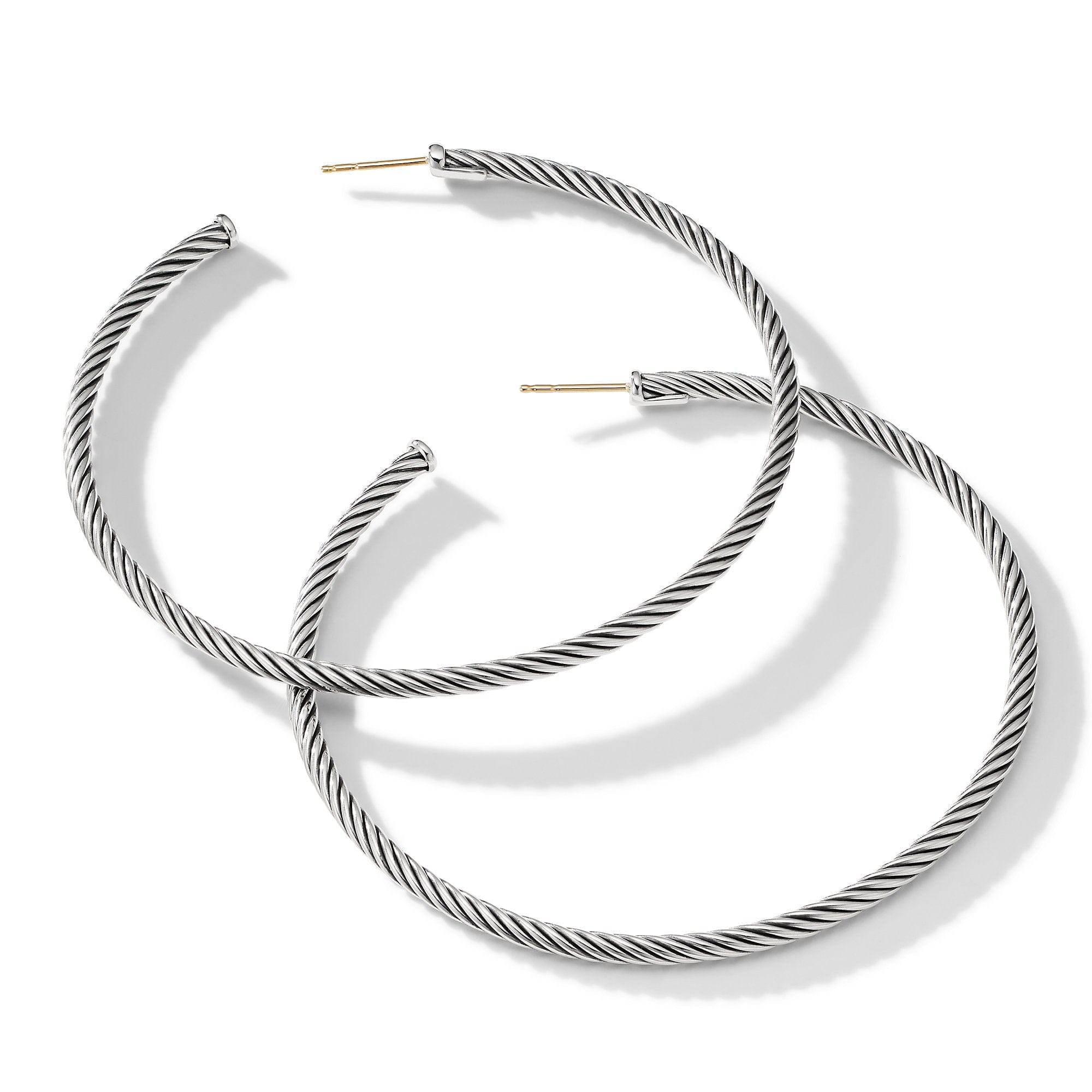 David Yurman Sculpted Cable Hoop Earrings
