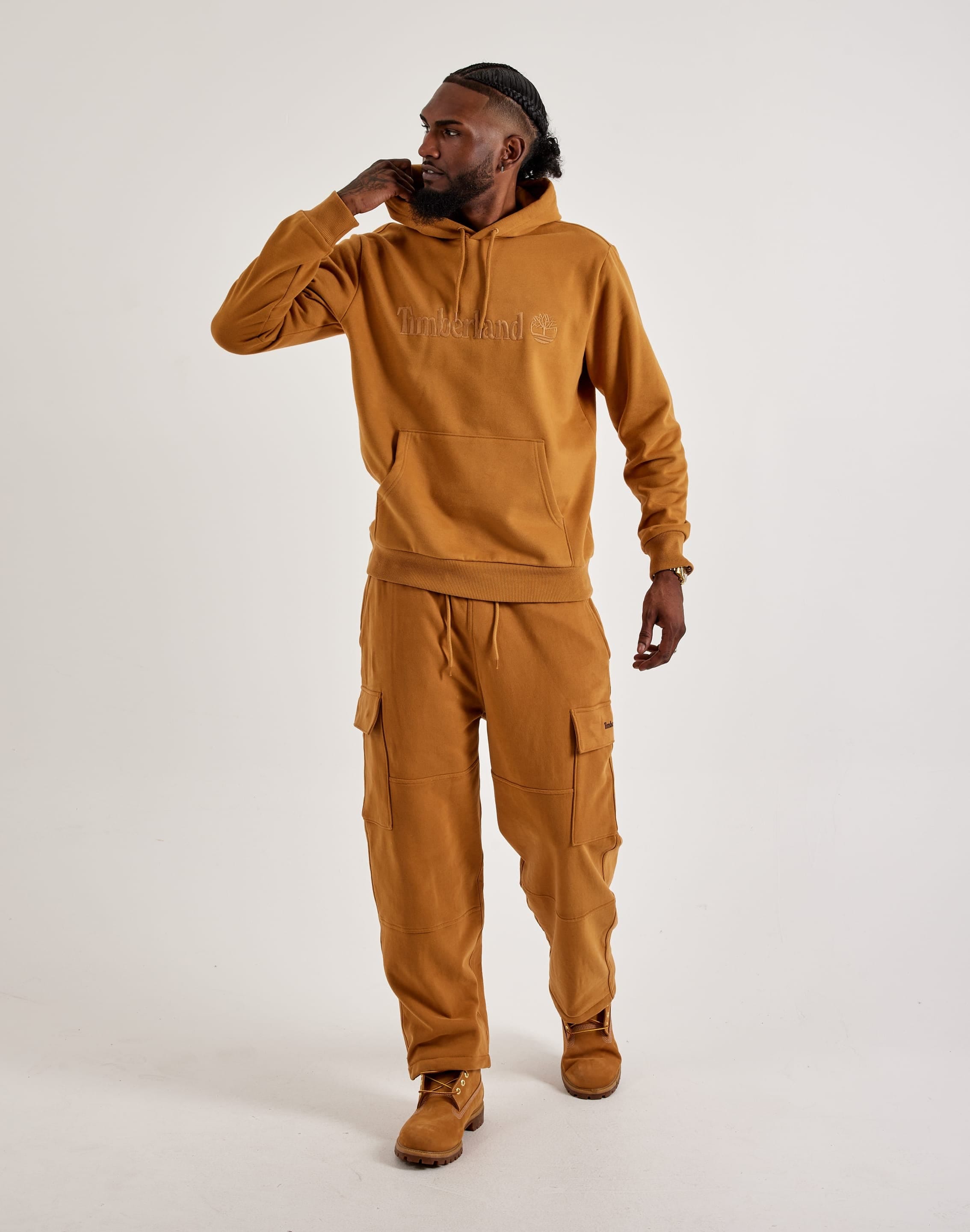 Timberland Embroidered Logo Fleece Hoodie