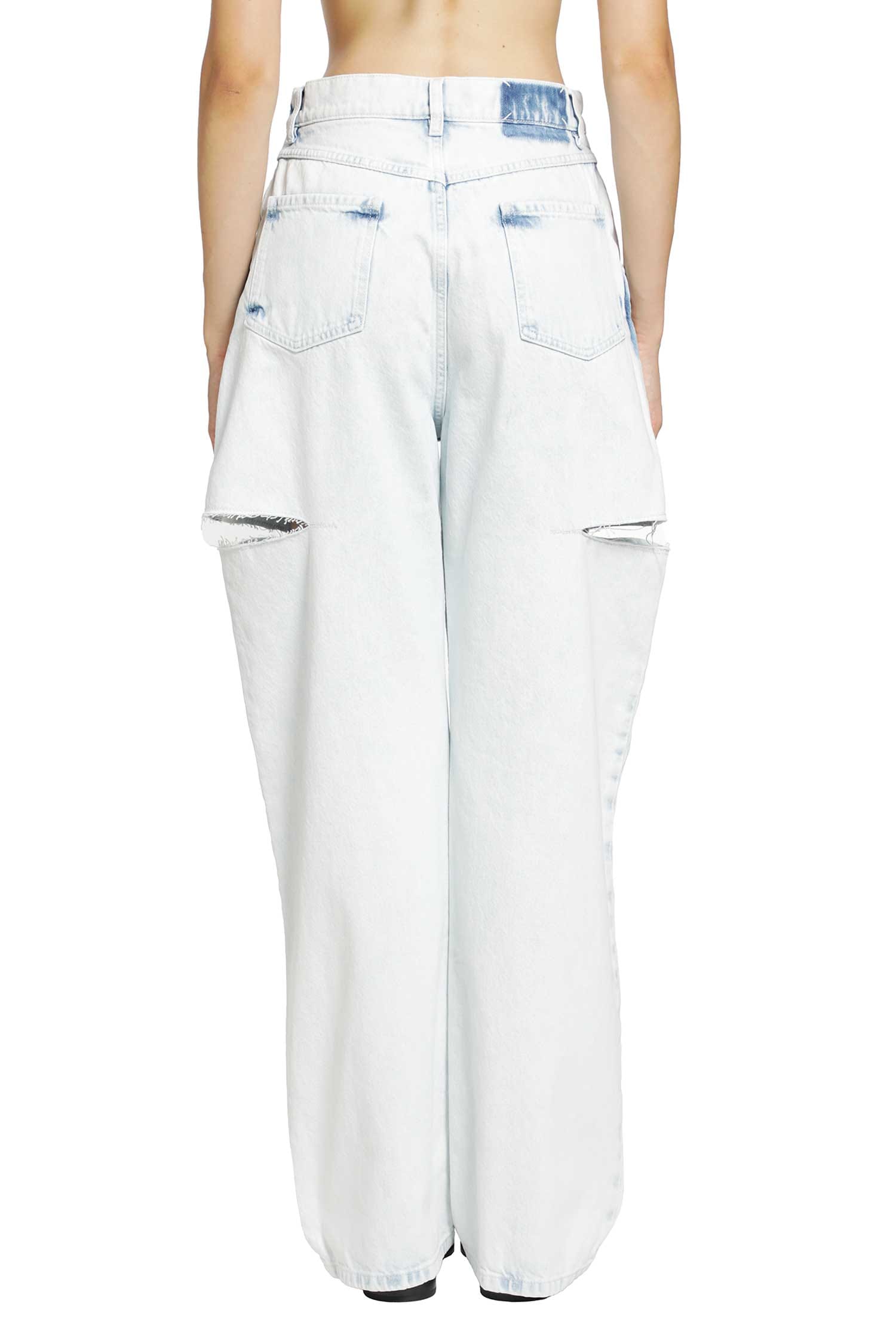 Maison Margiela Bleached Cut - out Jeans