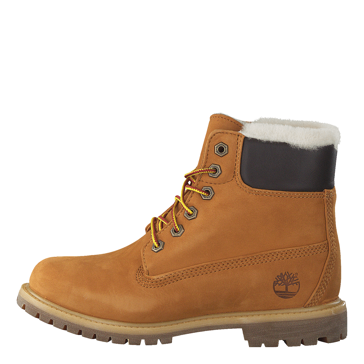 Timberland 6 Inch Premium Shearling Lined Wheat Nubuck