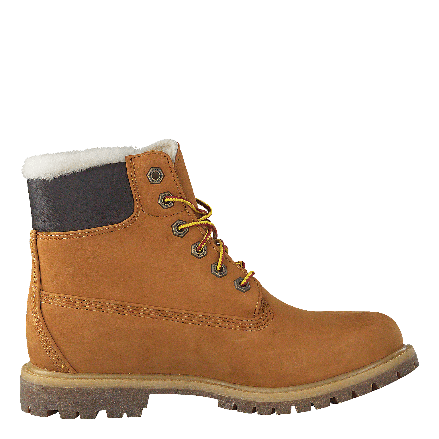 Timberland 6 Inch Premium Shearling Lined Wheat Nubuck