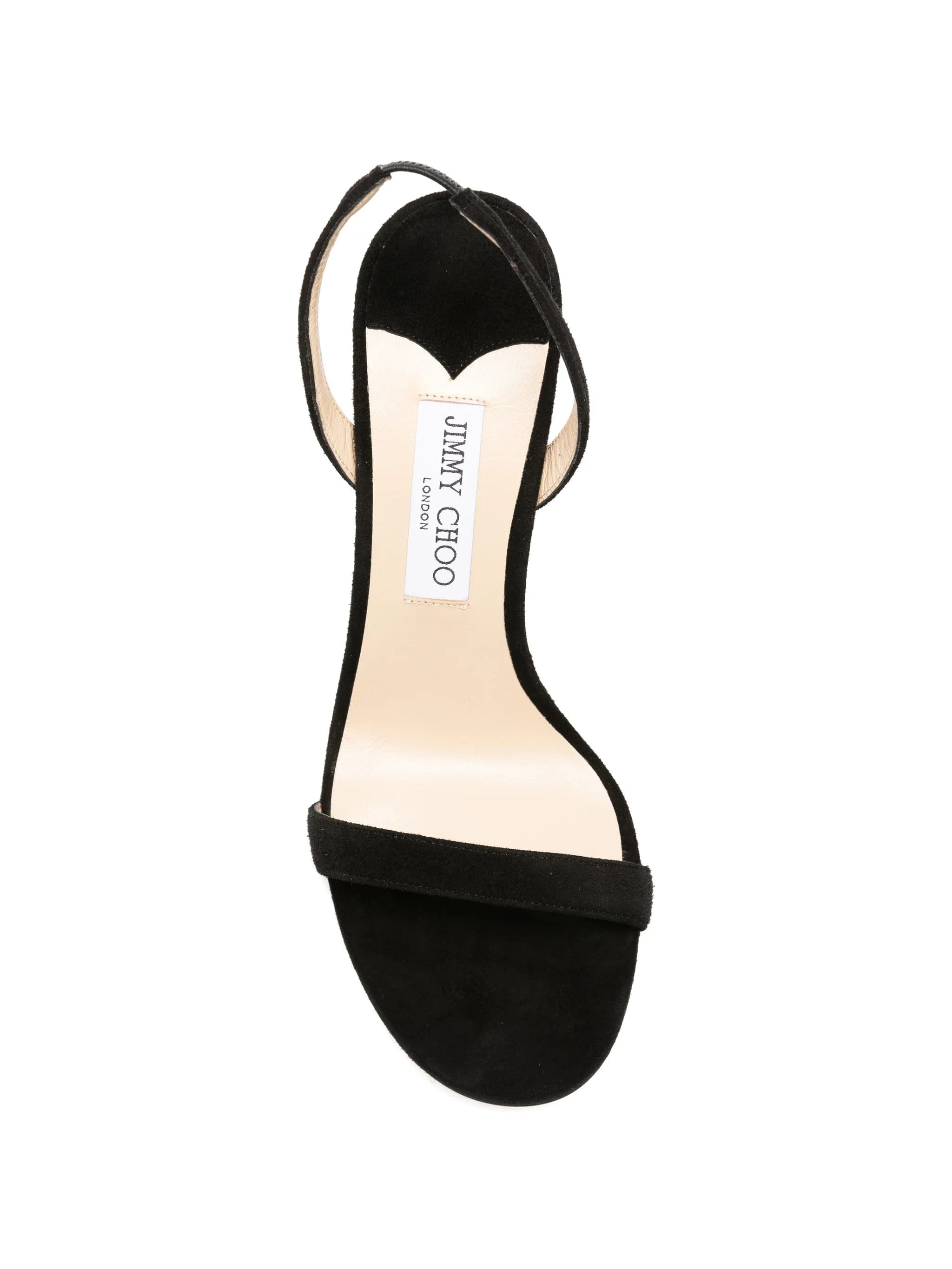 Jimmy Choo Jenn 100 black suede sandals