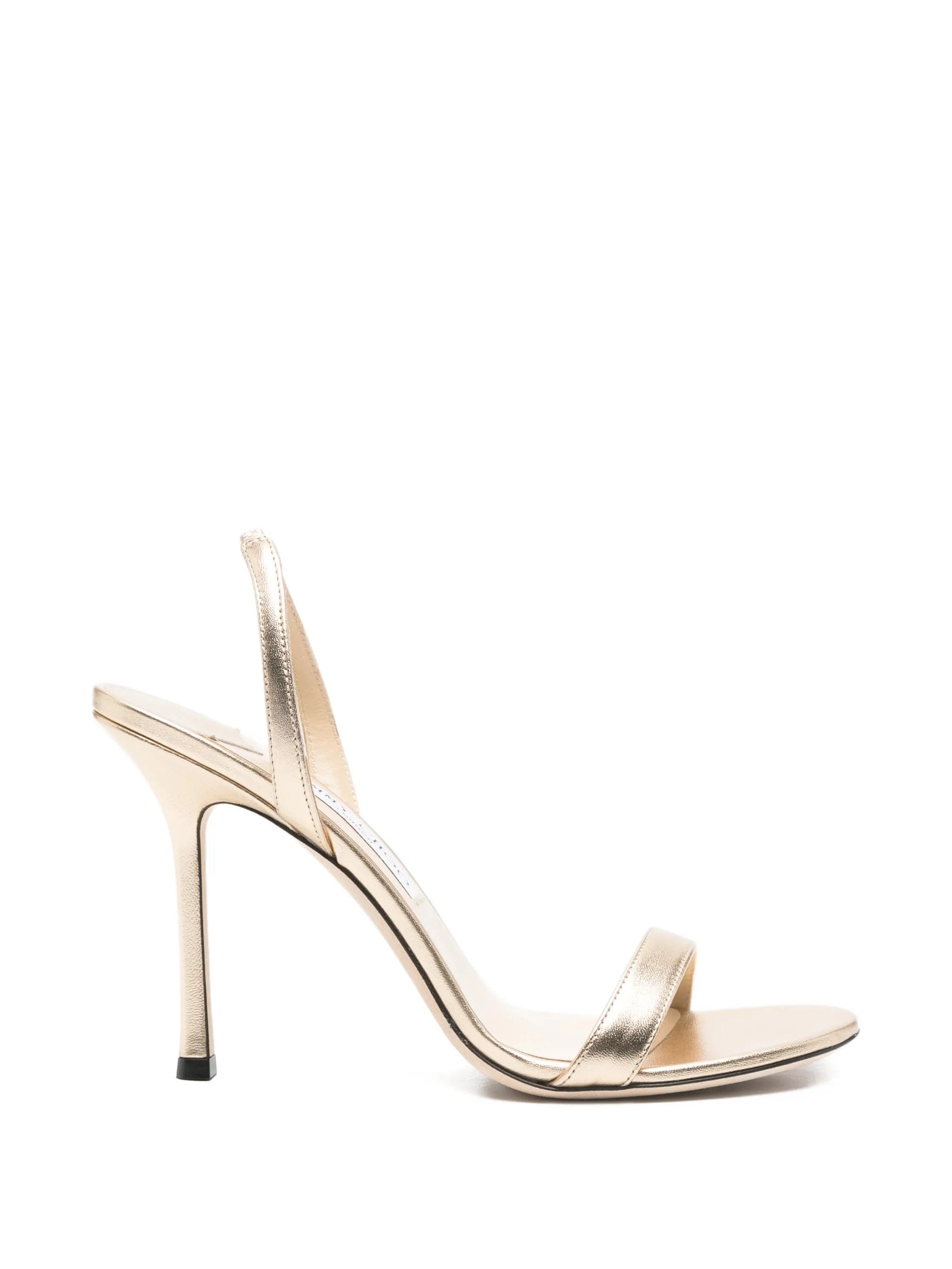 Jimmy Choo Jenn metallic leather sandals
