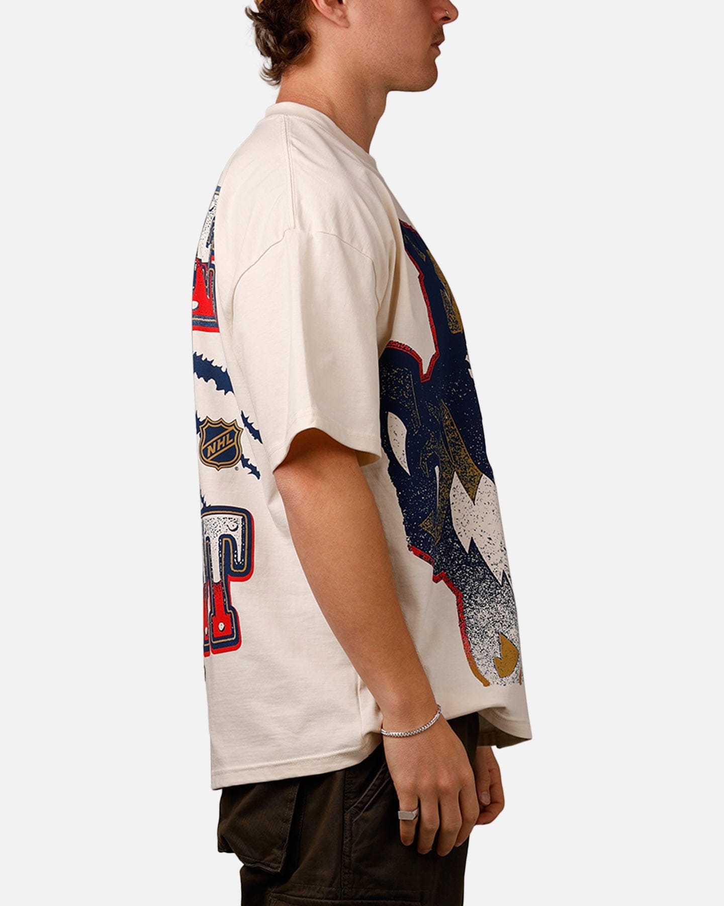 Off-White Culture Kings Florida Panthers Vintage T - Shirt Off White