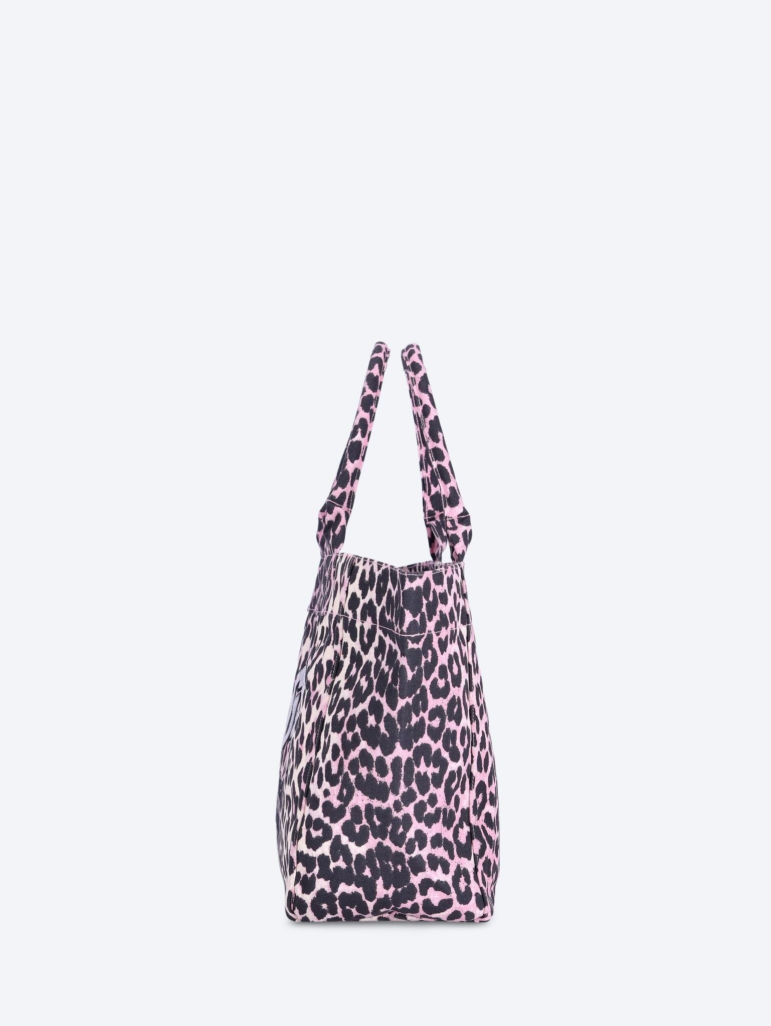 GANNI Medium trapeze printed sequin tote bag