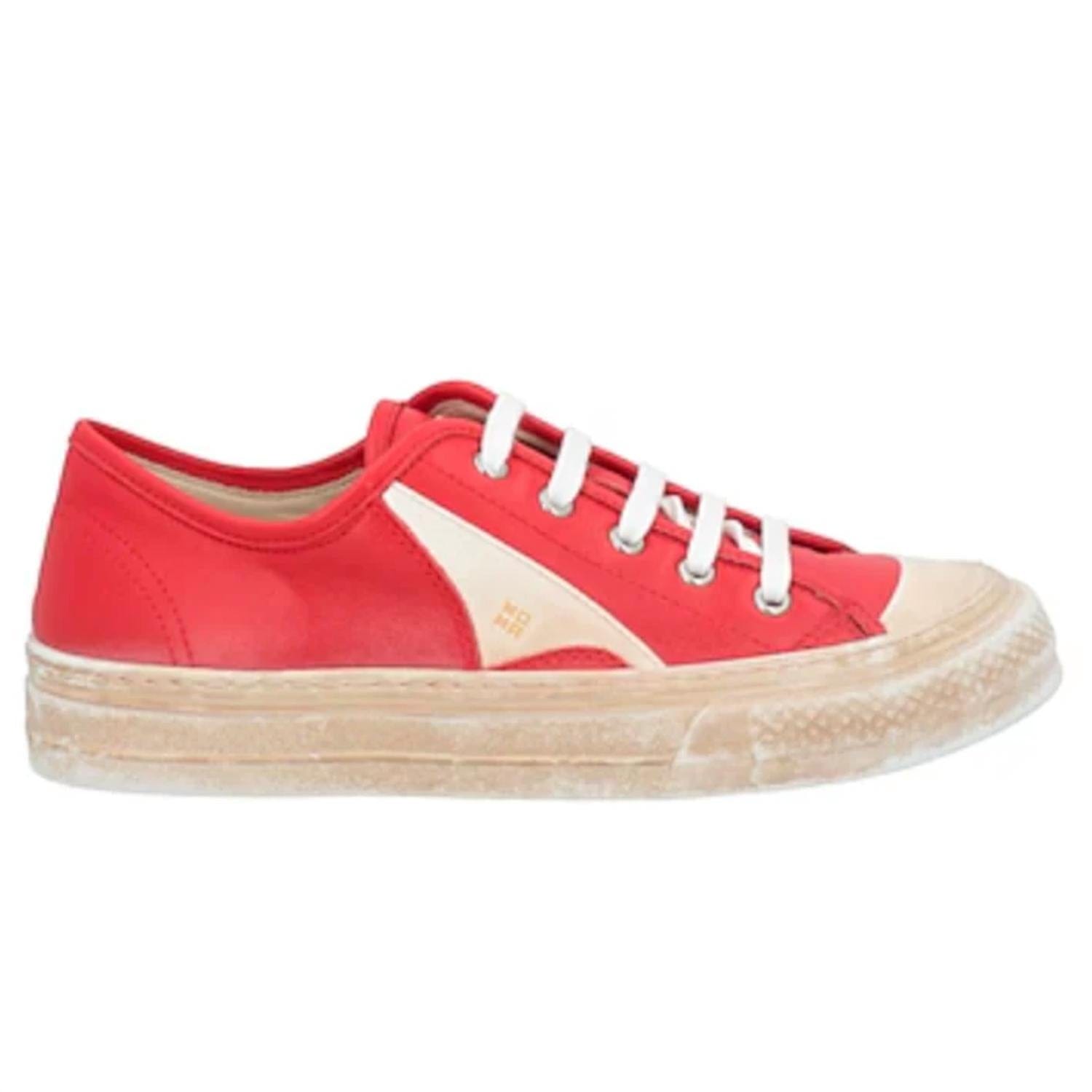 WHITE* Women's Gomma Double Sneaker In Red/white