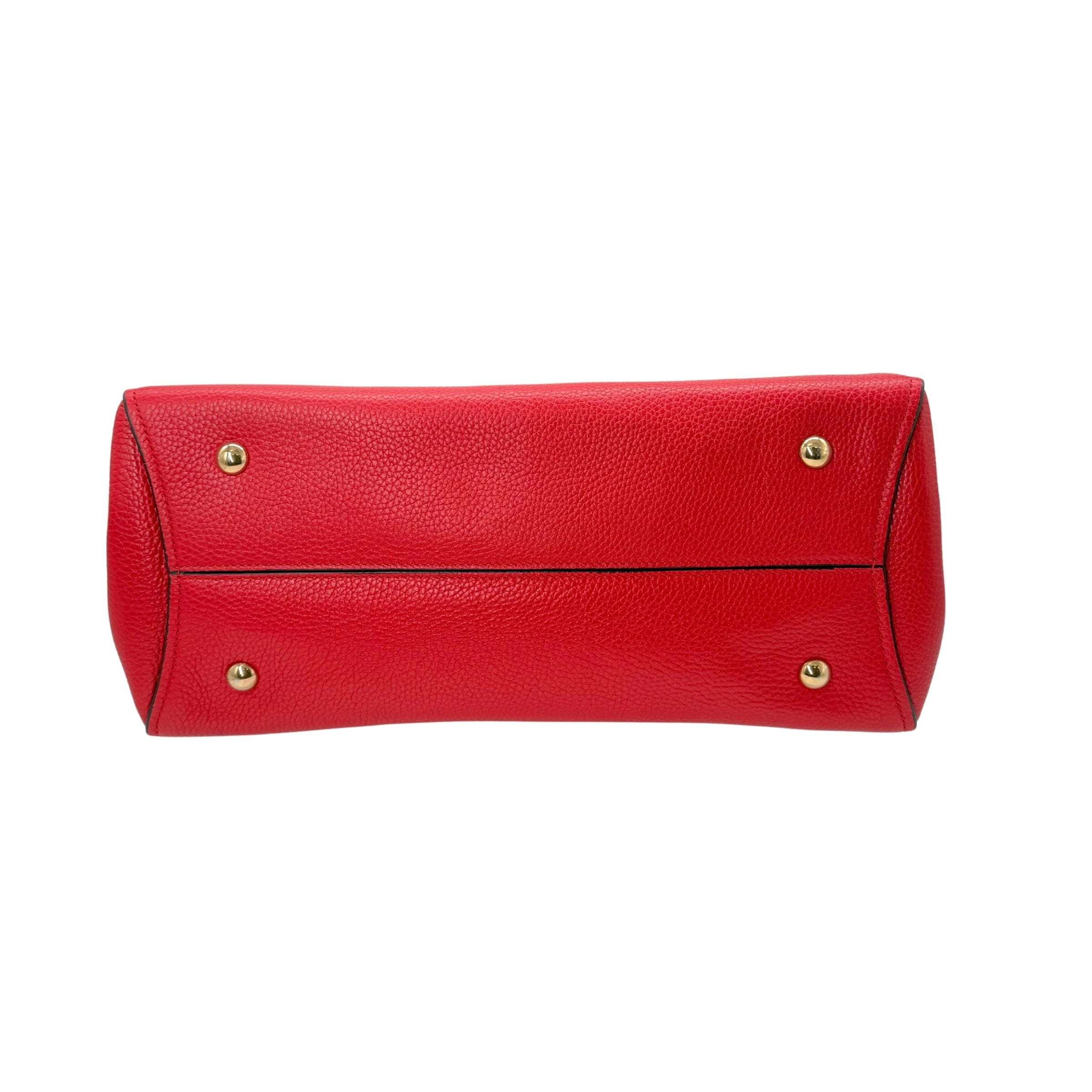 Ferragamo Salvatorre Ferragamo Gancini Top Handle Flap Bag