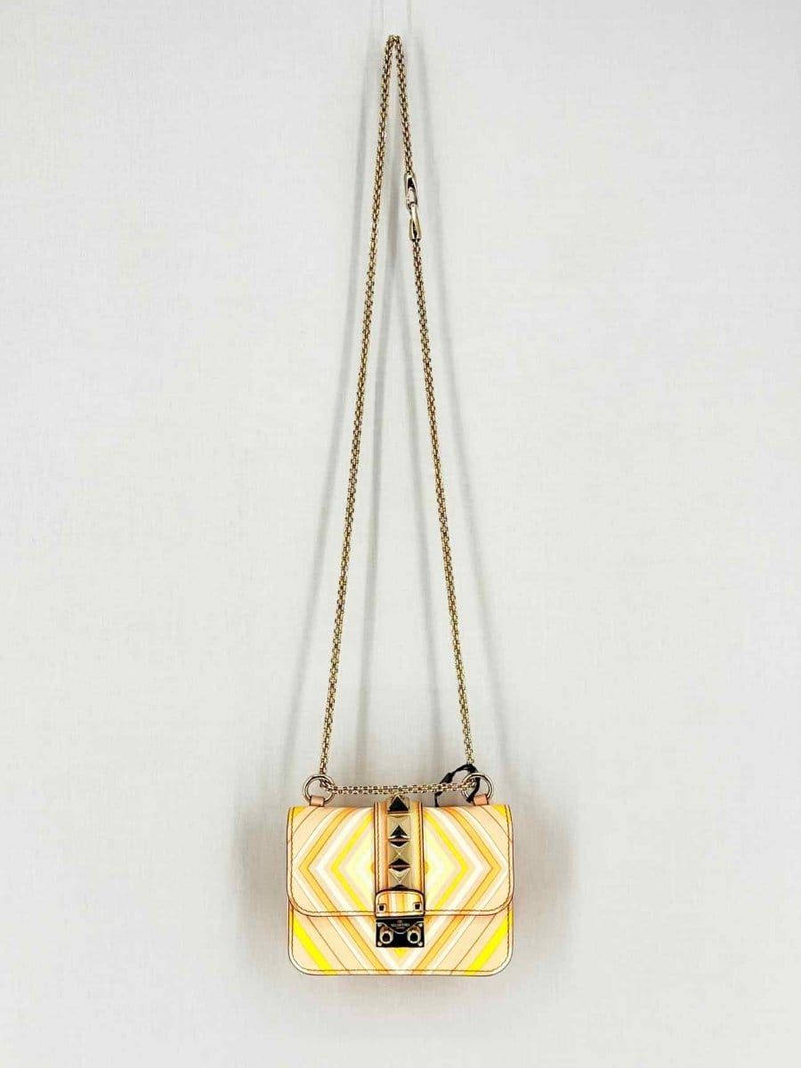 Valentino Garavani Peach Multicolor Shoulder Bag