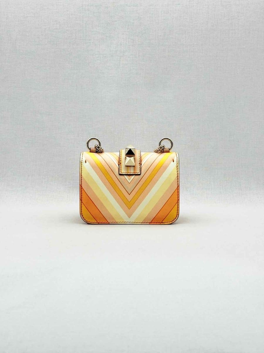 Valentino Garavani Peach Multicolor Shoulder Bag