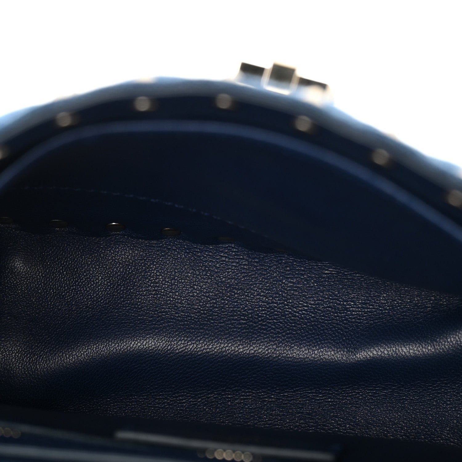 Valentino Garavani Denim Medium Rockstud Spike Shoulder Bag Denim
