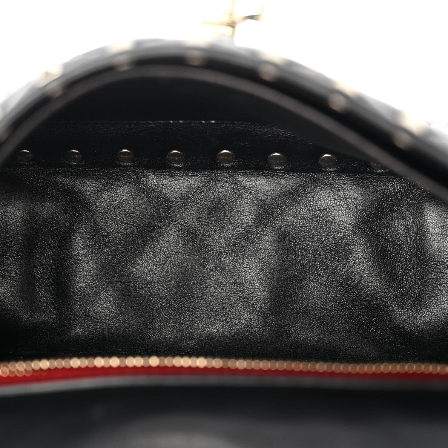 Valentino Garavani Nappa Medium Rockstud Spike Shoulder Bag Black