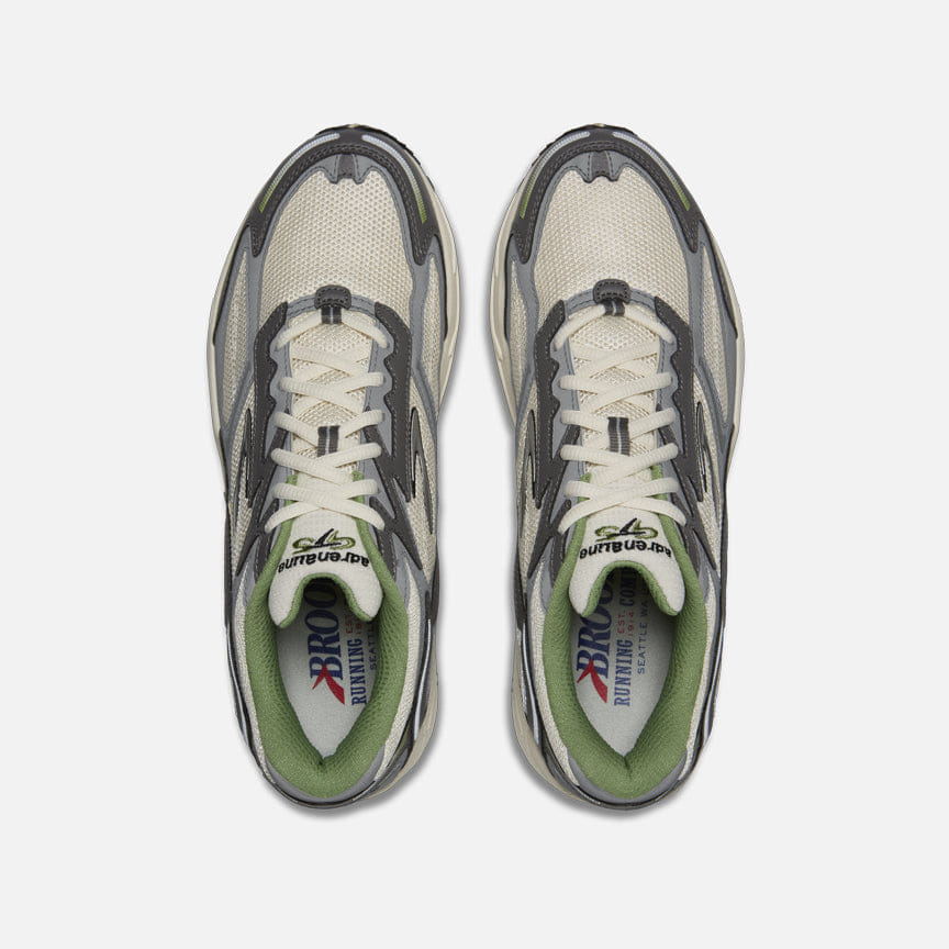 Brooks ADRENALINE GTS 4 - WHITE / BLACK / GREEN