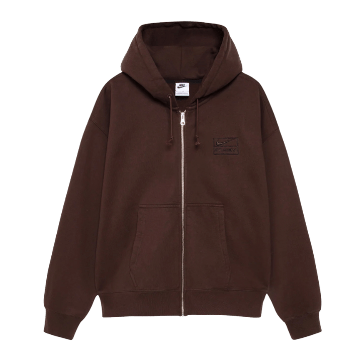 Stussy Nike x Stussy Stone Washed Fleece Zip Hoodie Dark Cinder (FW25)