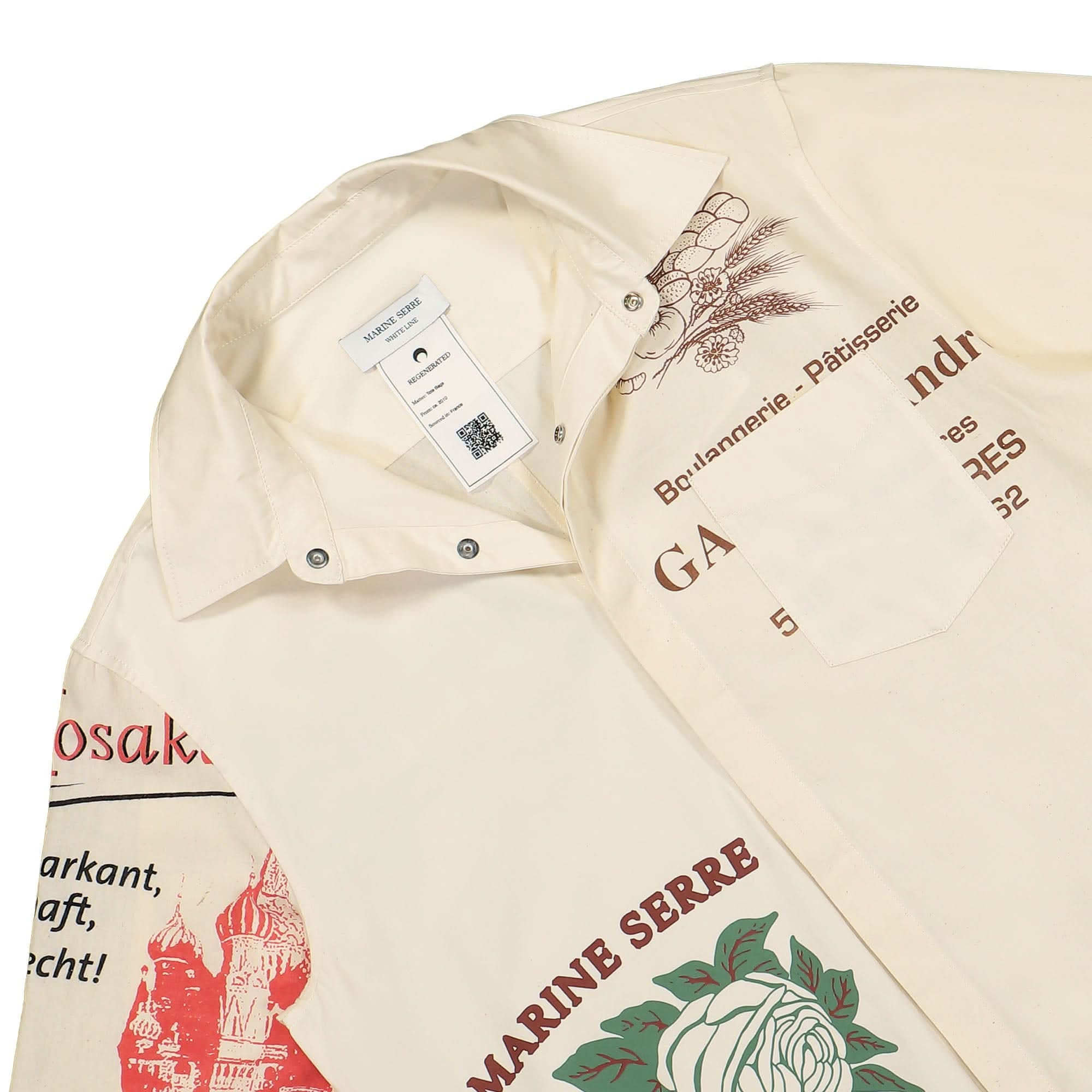 Marine Serre Regenerated Tote Bag Button Down Shirt