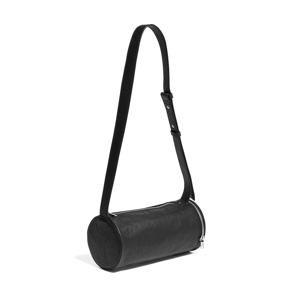 Y - 3 LEATHER BARREL BAG