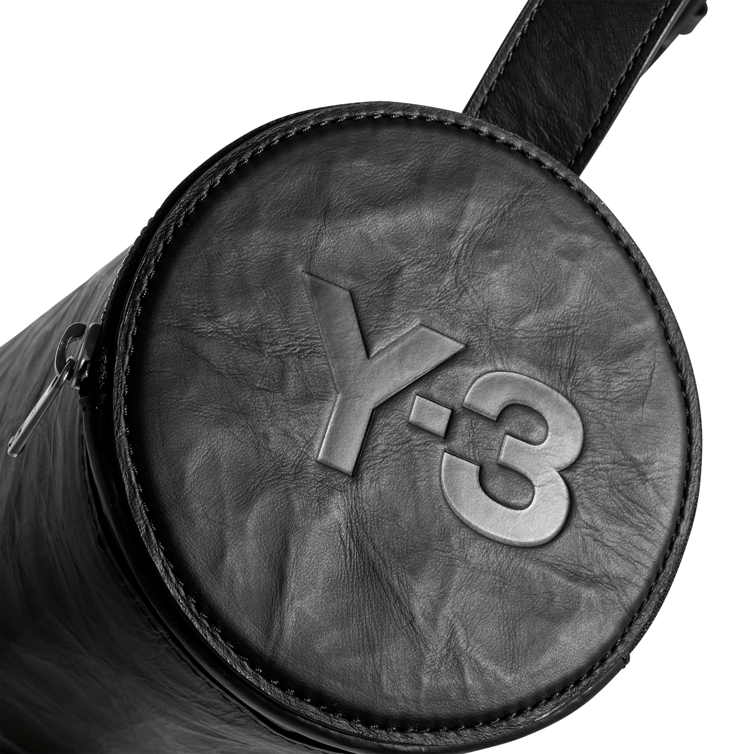 Y - 3 LEATHER BARREL BAG