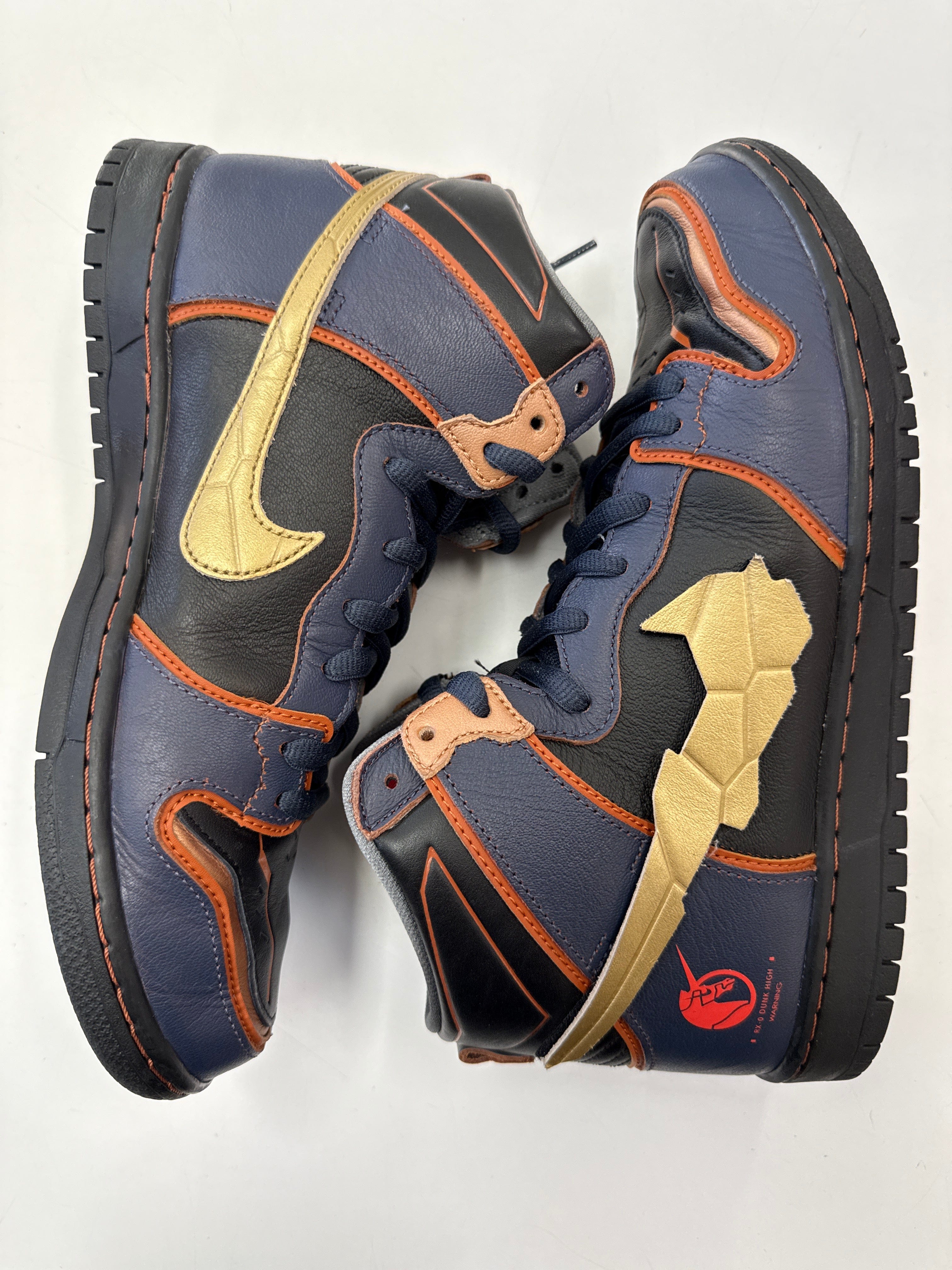 High SB DUNK HIGH PRO QS GUNDAM BANSHEE - SIZE 10.5 (WORN)