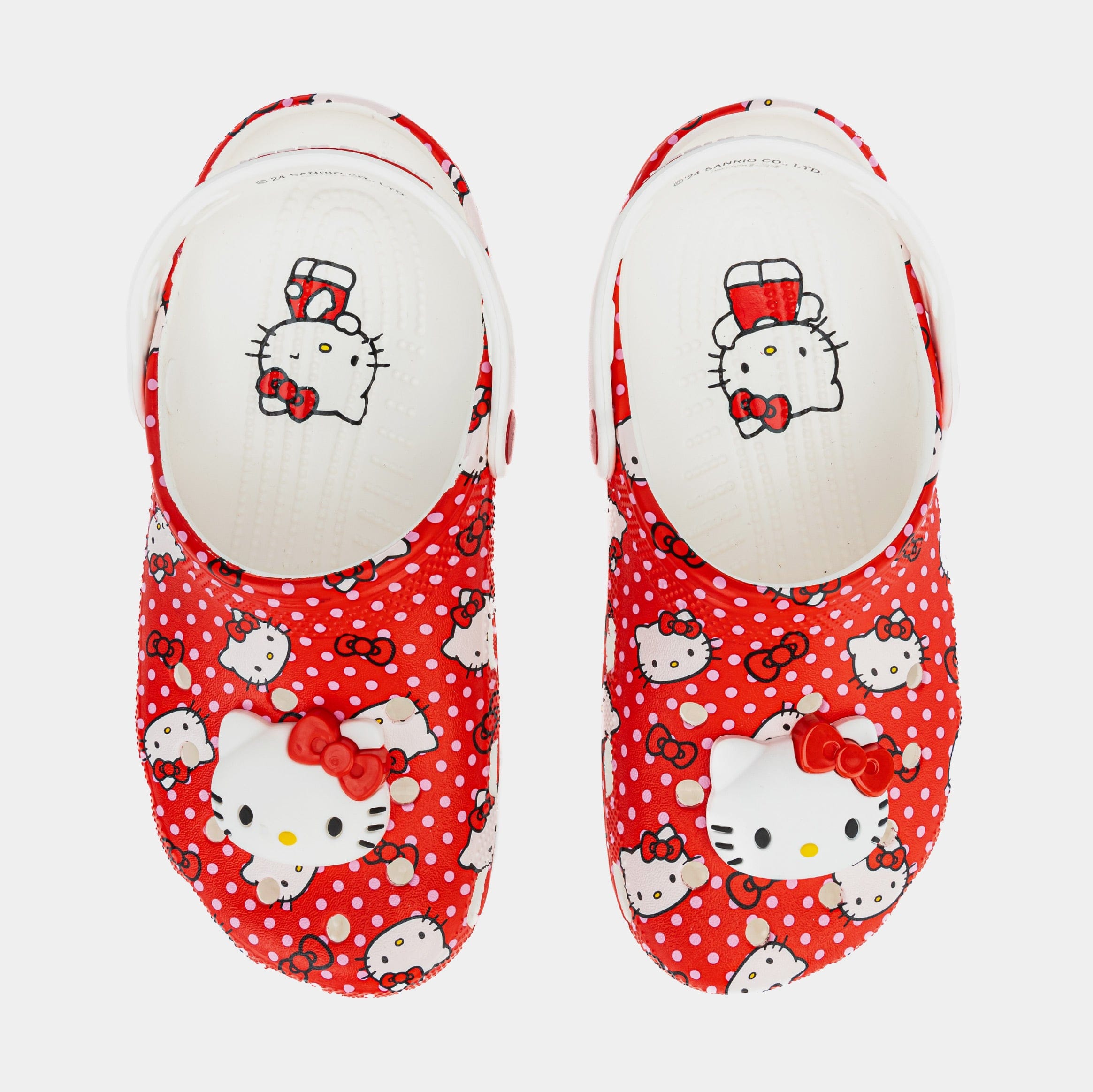 CROCS Hello Kitty Classic Clog Preschool/Grade School Sandals (Red)