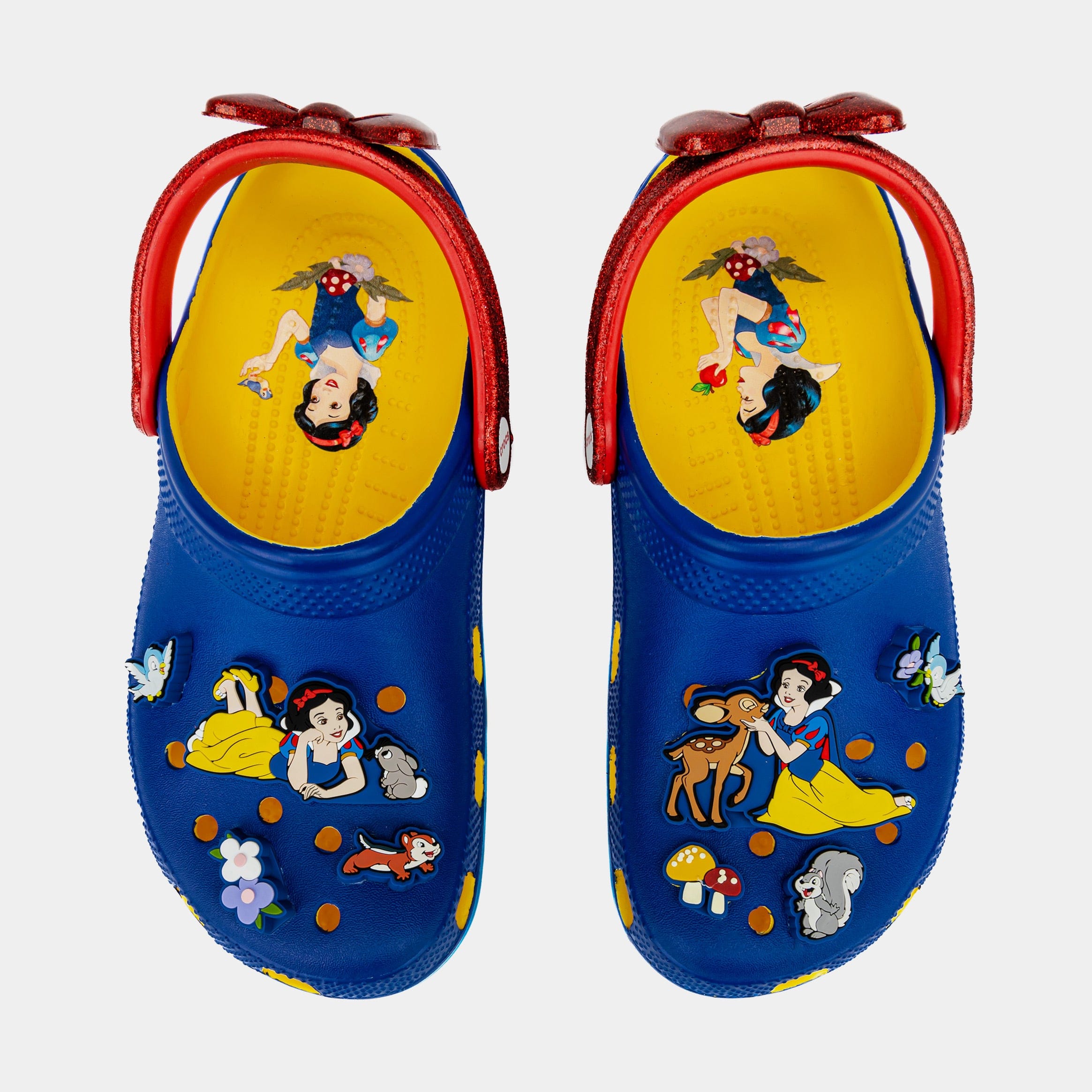 CROCS Disney Snow White Classic Clog Preschool/Grade School Sandals (White/Blue/Red)
