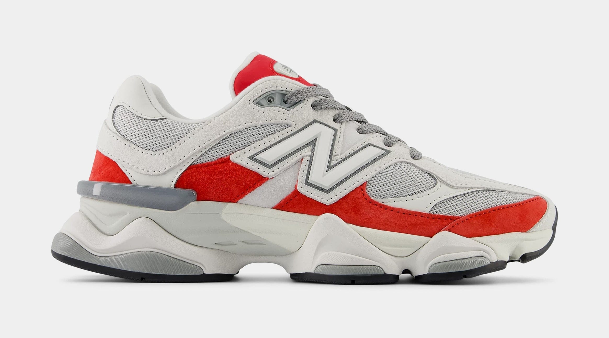 Newbalance 9060 Mens Running Shoes (White/Grey/Red)