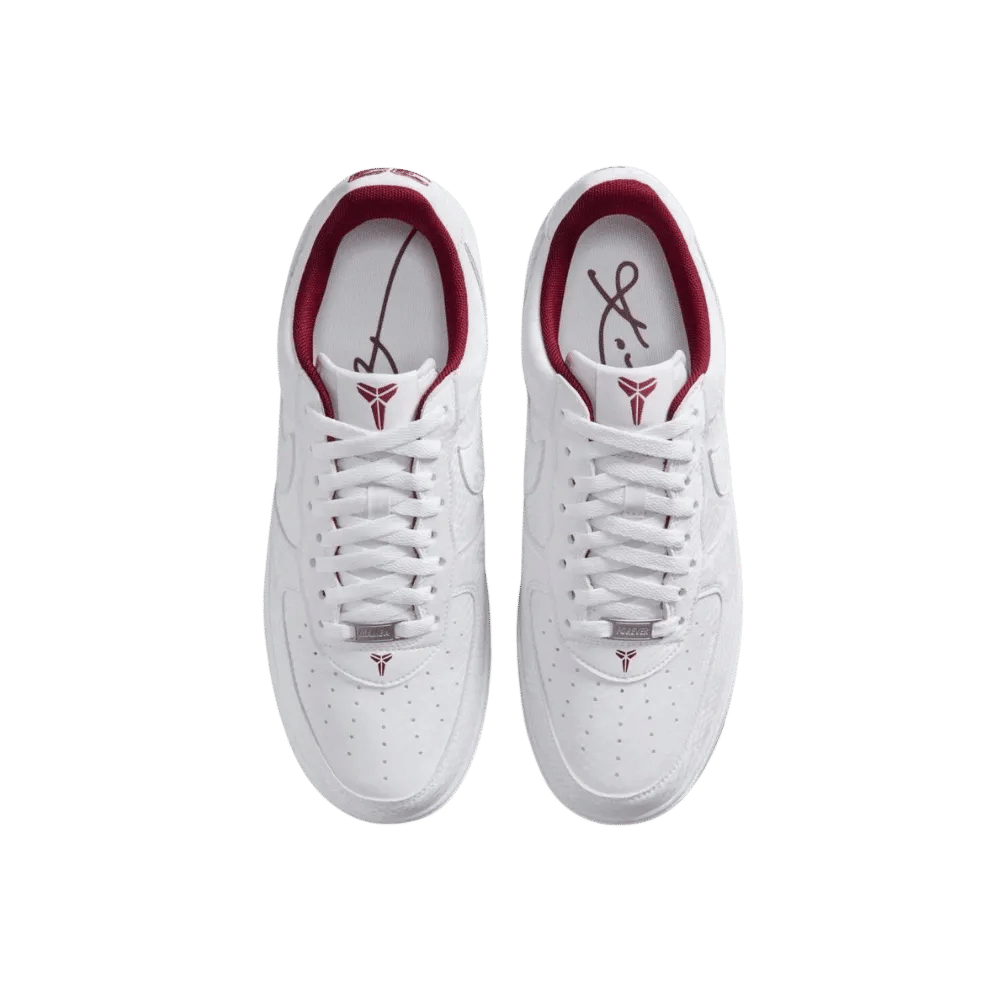 Nike Air Force Kobe Bryant x Nike Air Force 1 Low Lower Merion Pack - White Team Red