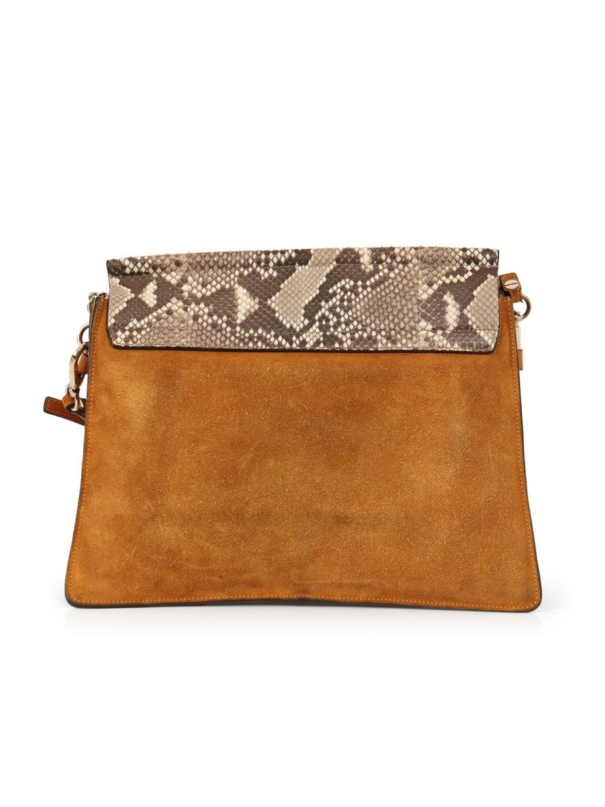 Chloe Medium Python Faye Shoulder Bag