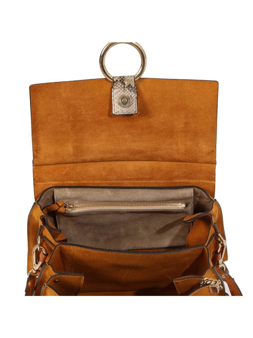 Chloe Medium Python Faye Shoulder Bag