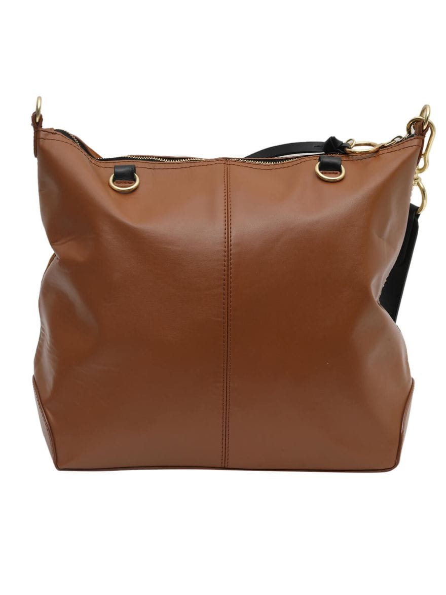 Chloe See By Tan Suede/Leather Shoulder Bag