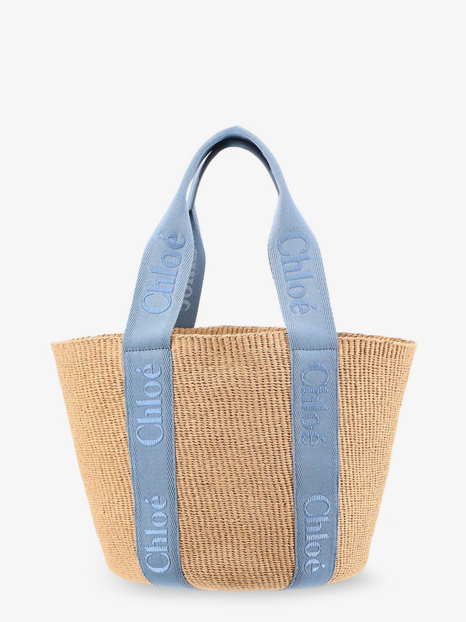 Chloe Woody Raffia Shoulder Bag