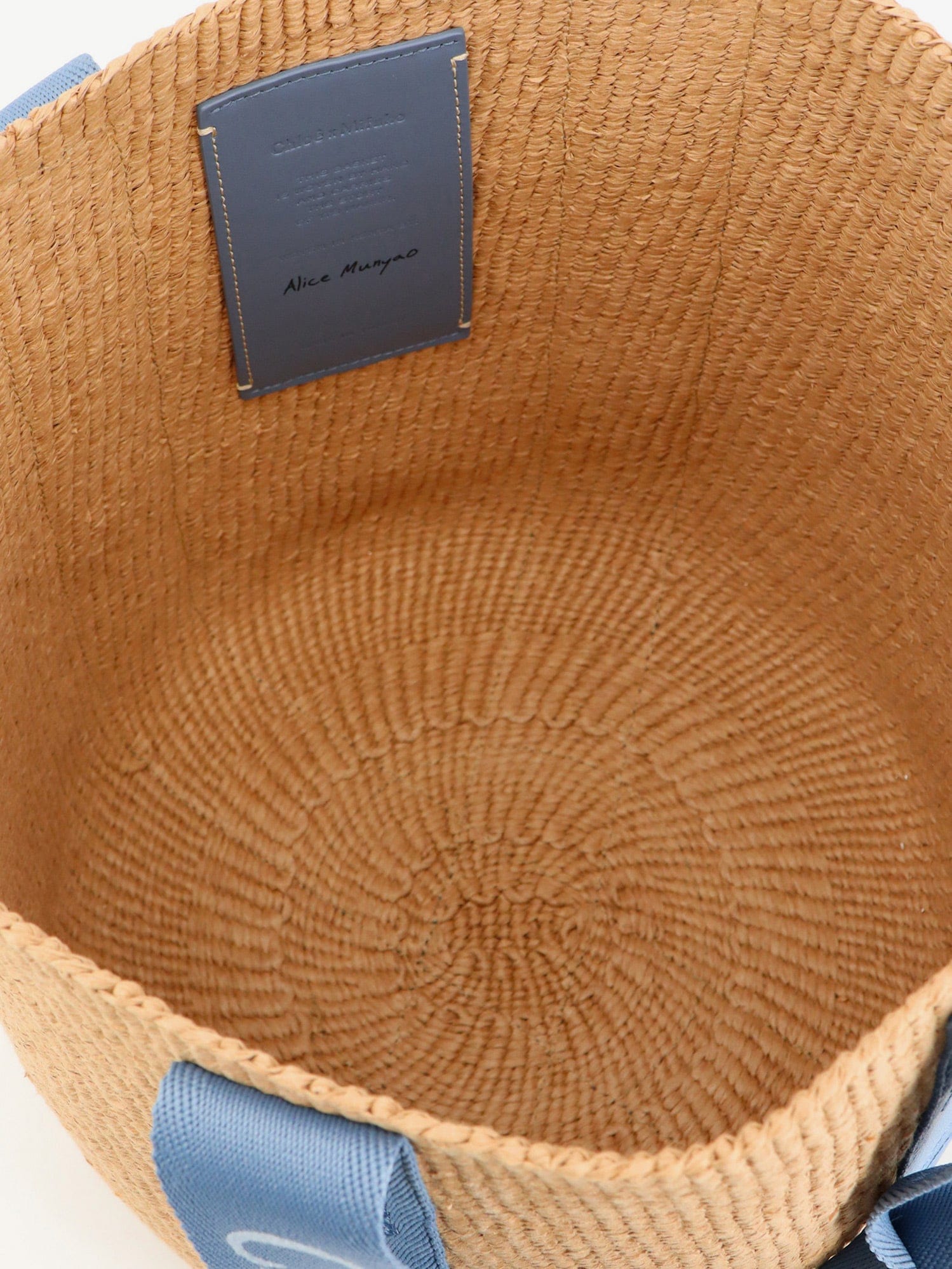 Chloe Woody Raffia Shoulder Bag