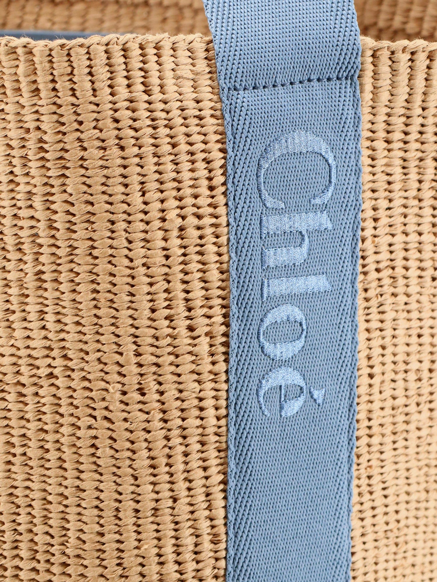 Chloe Woody Raffia Shoulder Bag