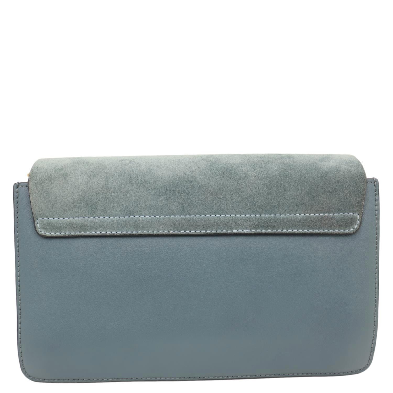 CHLOE Faye Small Suede Shoulder Bag Blue