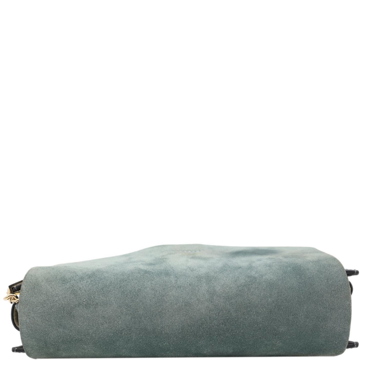 CHLOE Faye Small Suede Shoulder Bag Blue